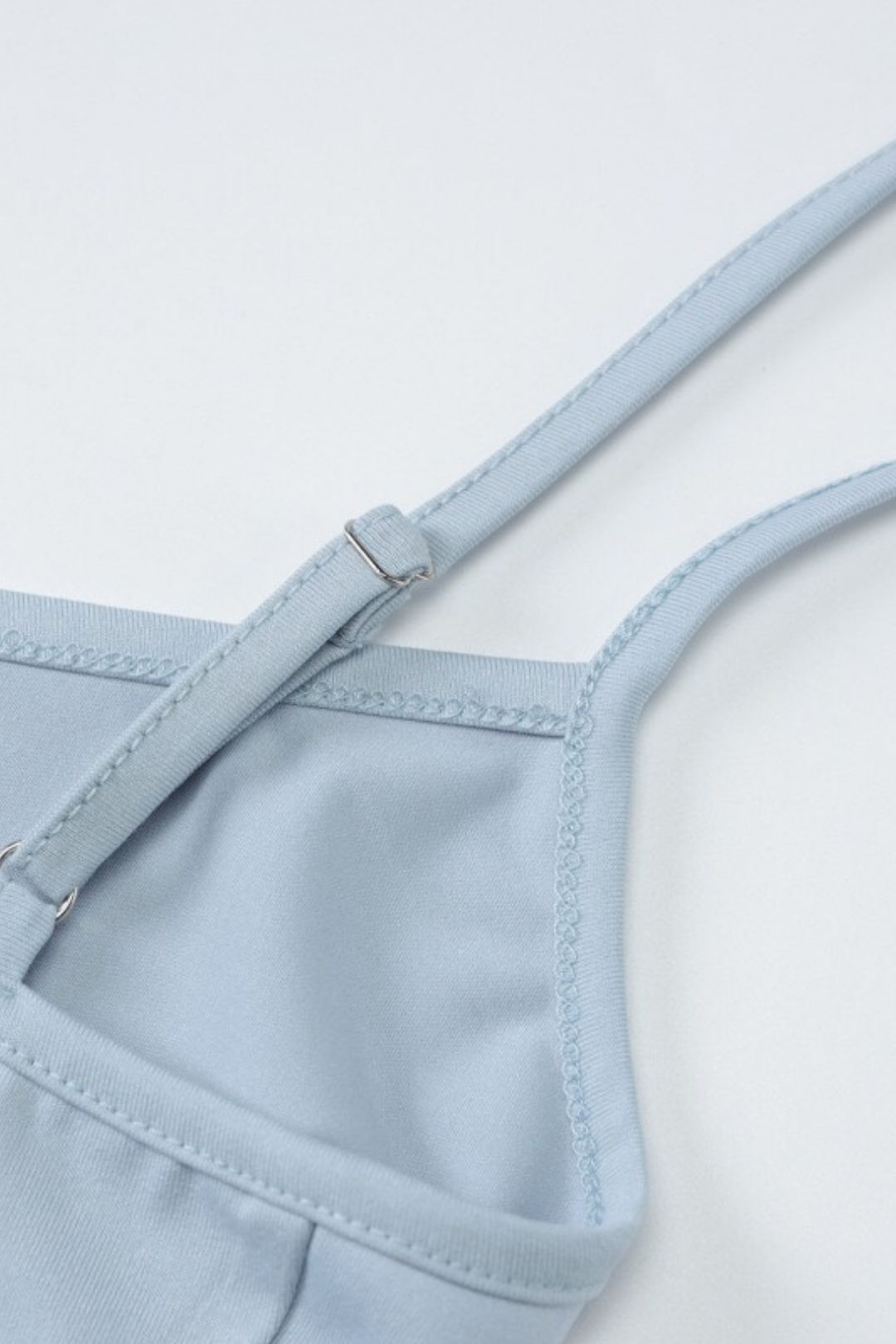 High-Waisted Slim-Fit Backless Spaghetti Strap Dress