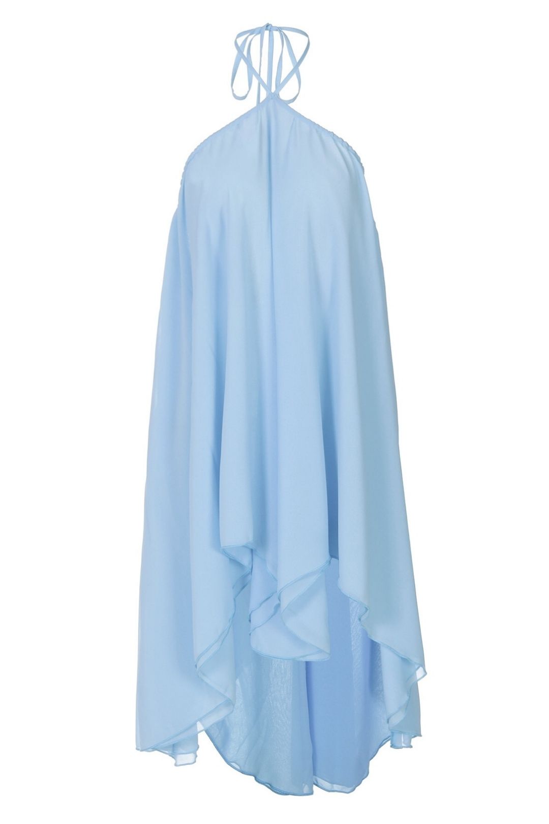 Pure And Alluring Backless Low-cut Tie-up Mesh Breathable Loose-fitting Dress