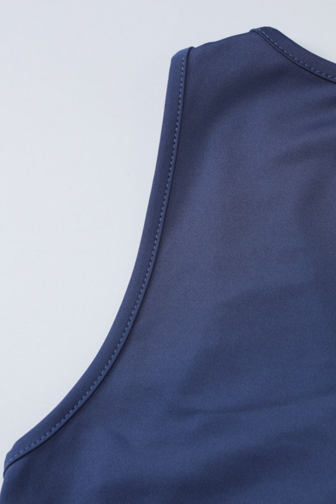 Sexy Hot Girl U-neck Solid Color Sleeveless Tight-fitting Pleated Bodycon Dress