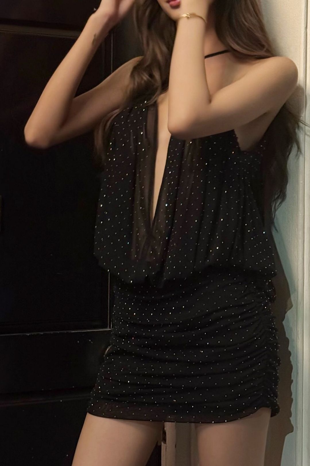 Sexy Cross-Strap Strapless Vest Dress