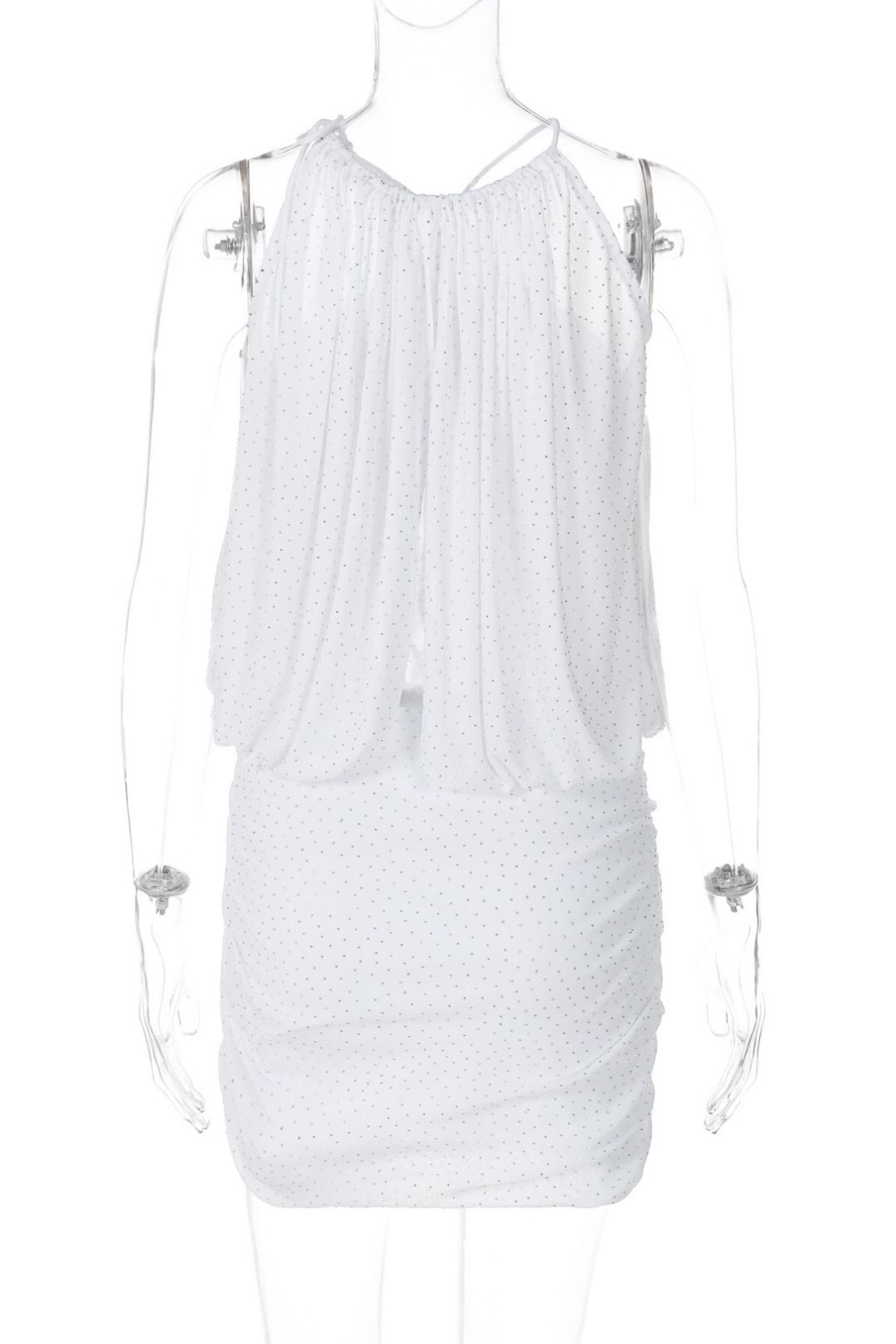 Sexy Cross-Strap Strapless Vest Dress