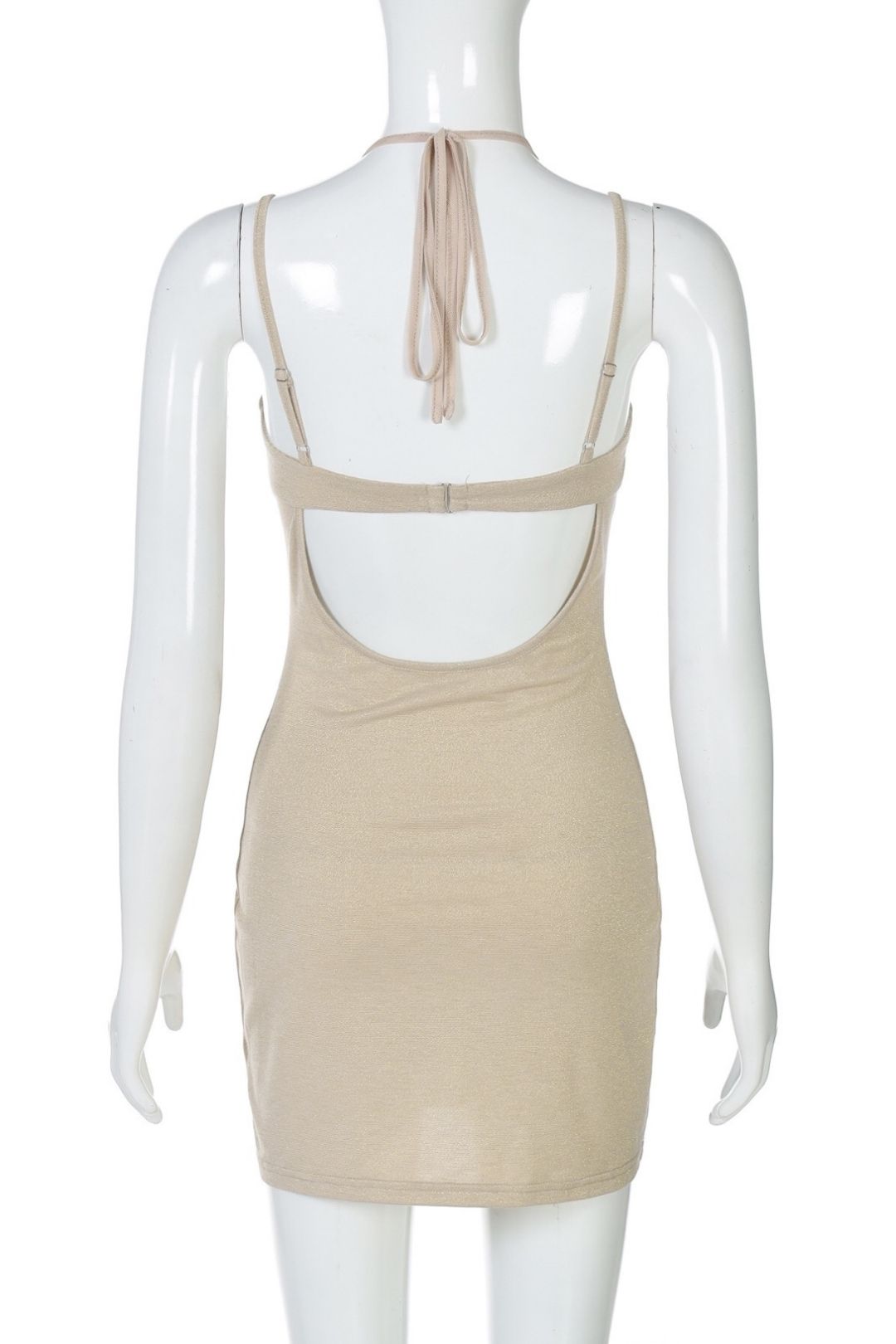 New Halter Neck Backless Slim Fit Printed Bodycon Dress