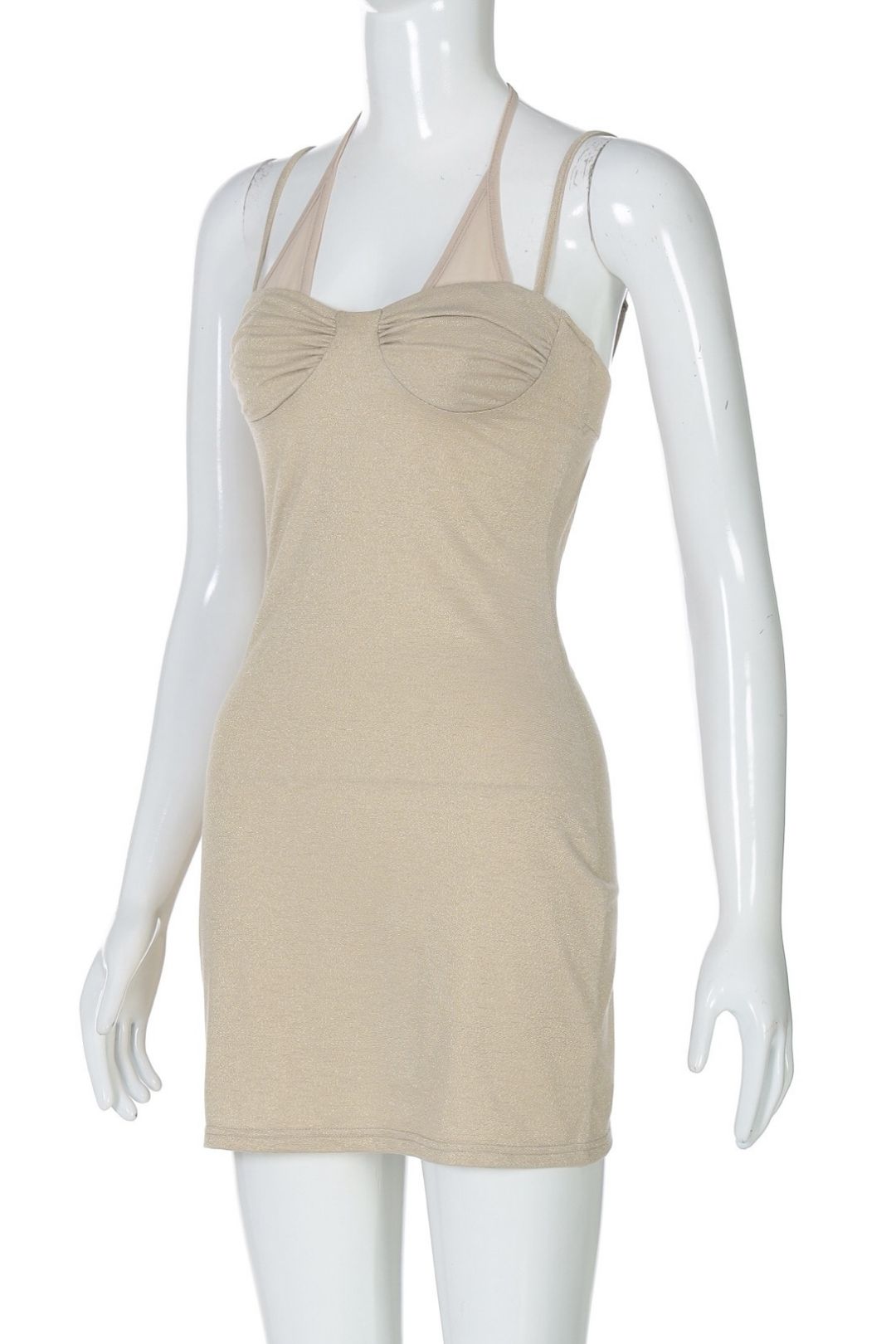 New Halter Neck Backless Slim Fit Printed Bodycon Dress