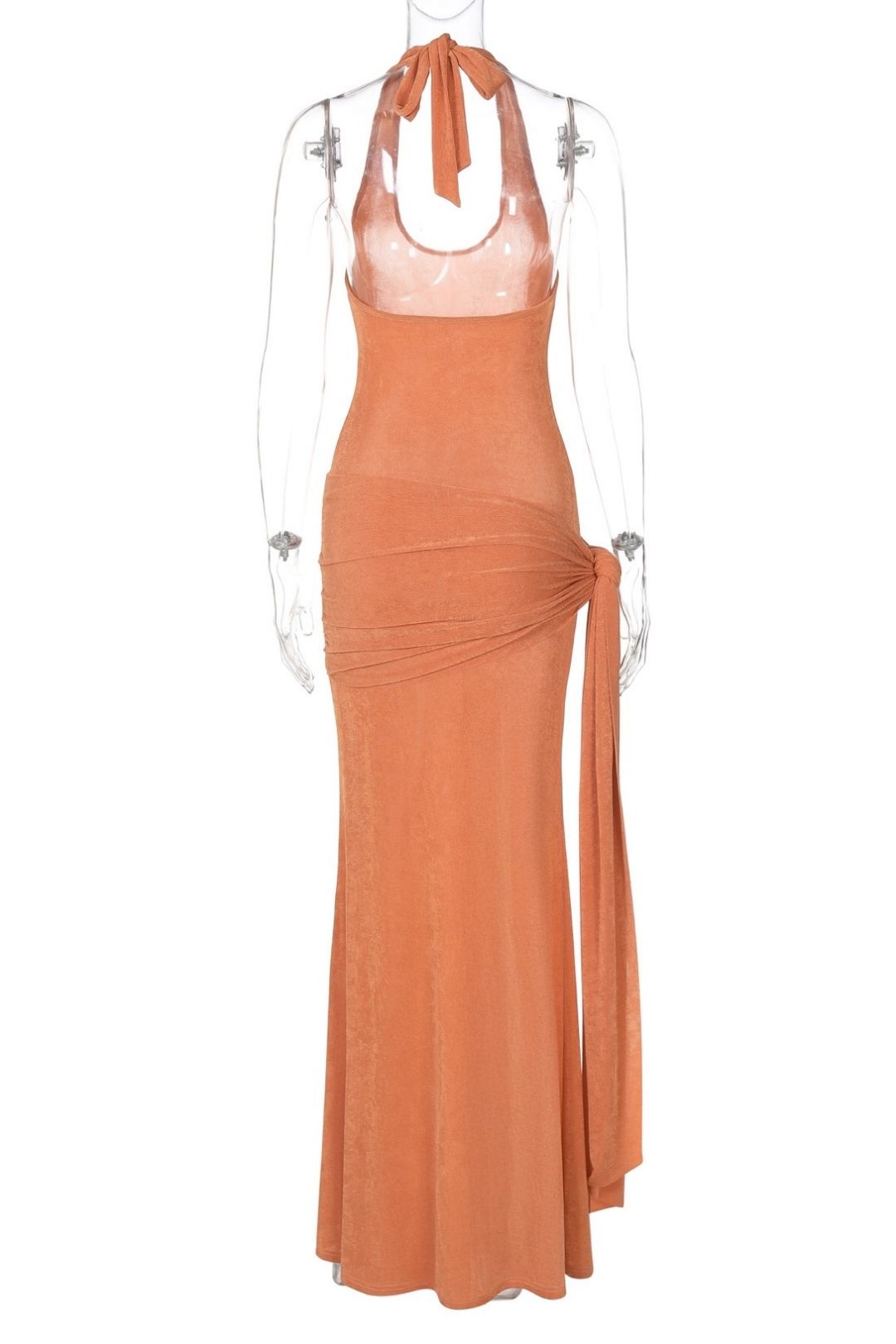 Slim Fit Halter Neck Vest, Casual And Versatile Backless Short Top