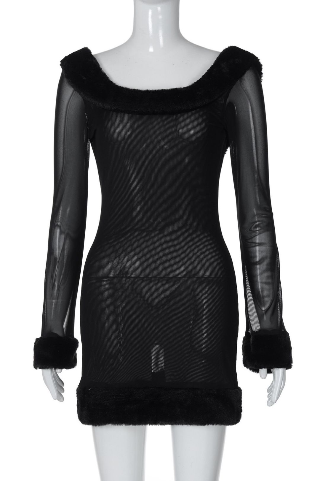 Sexy Long-sleeved Off-shoulder Elegant Slim-fit Evening Dress