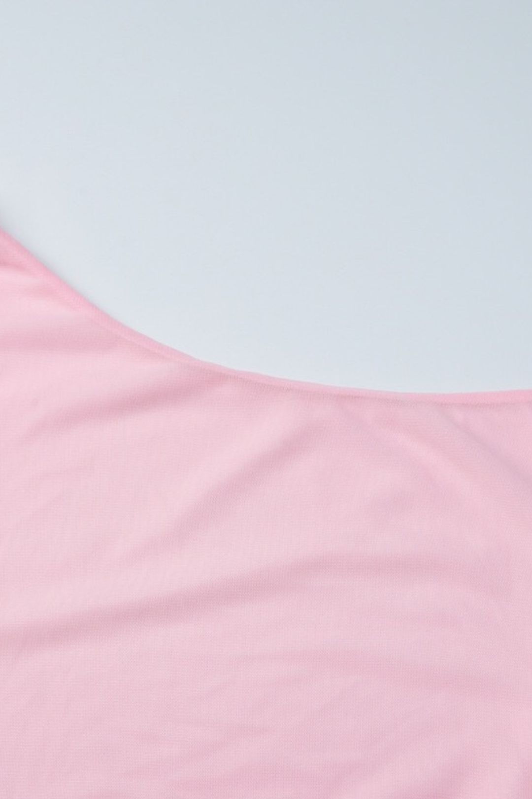 Sexy Hot Girl Off-Shoulder Pleated Mesh Patchwork See-Through Dress