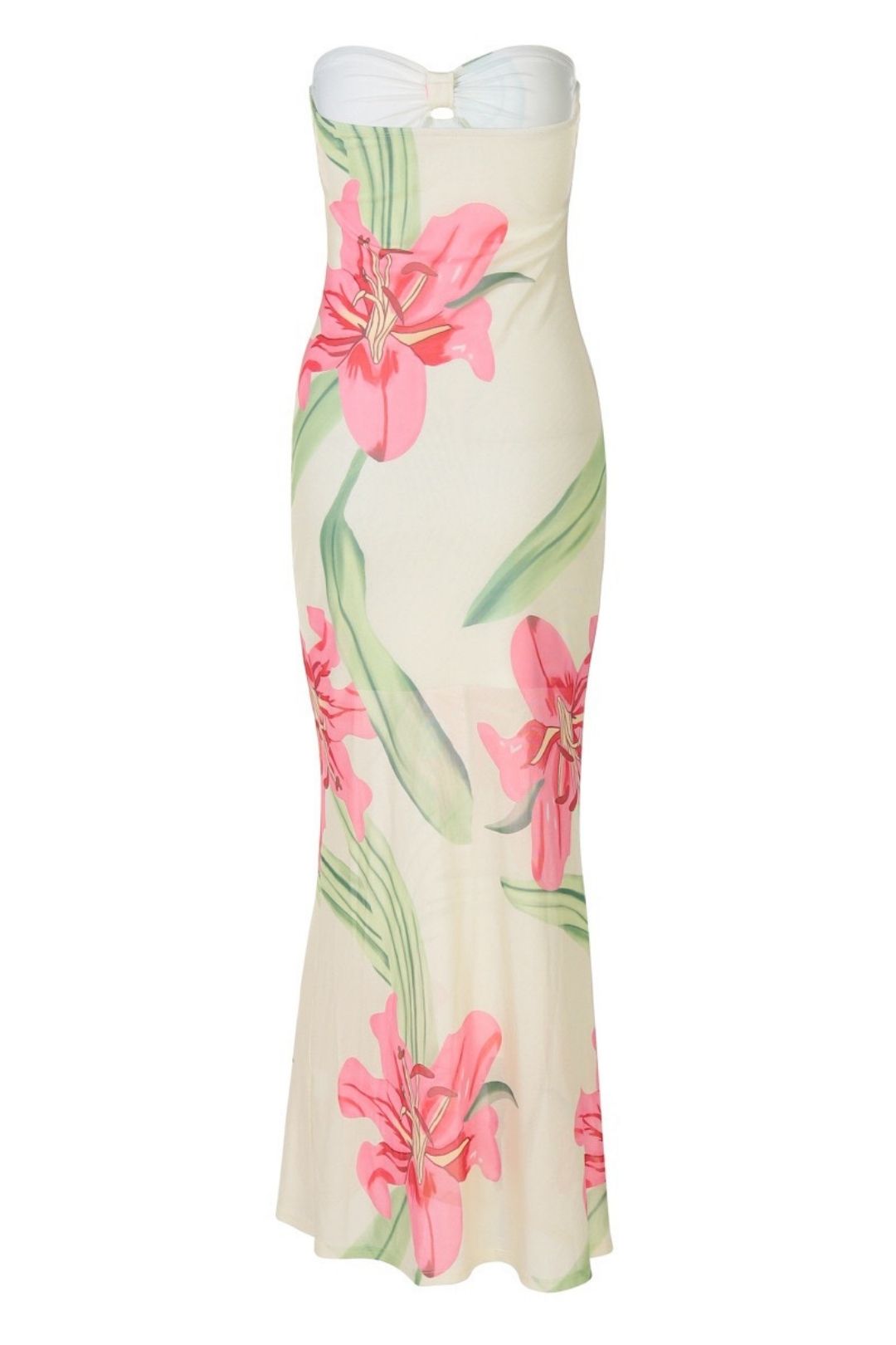 Sexy Bust-wrapped, High-waisted And Hip-wrapped Printed Skirt Suit