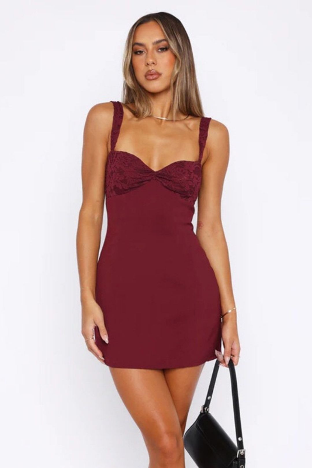 Sexy, Waist-cinching, Slimming Vest, Lace Bust Cup, Versatile Mini Dress