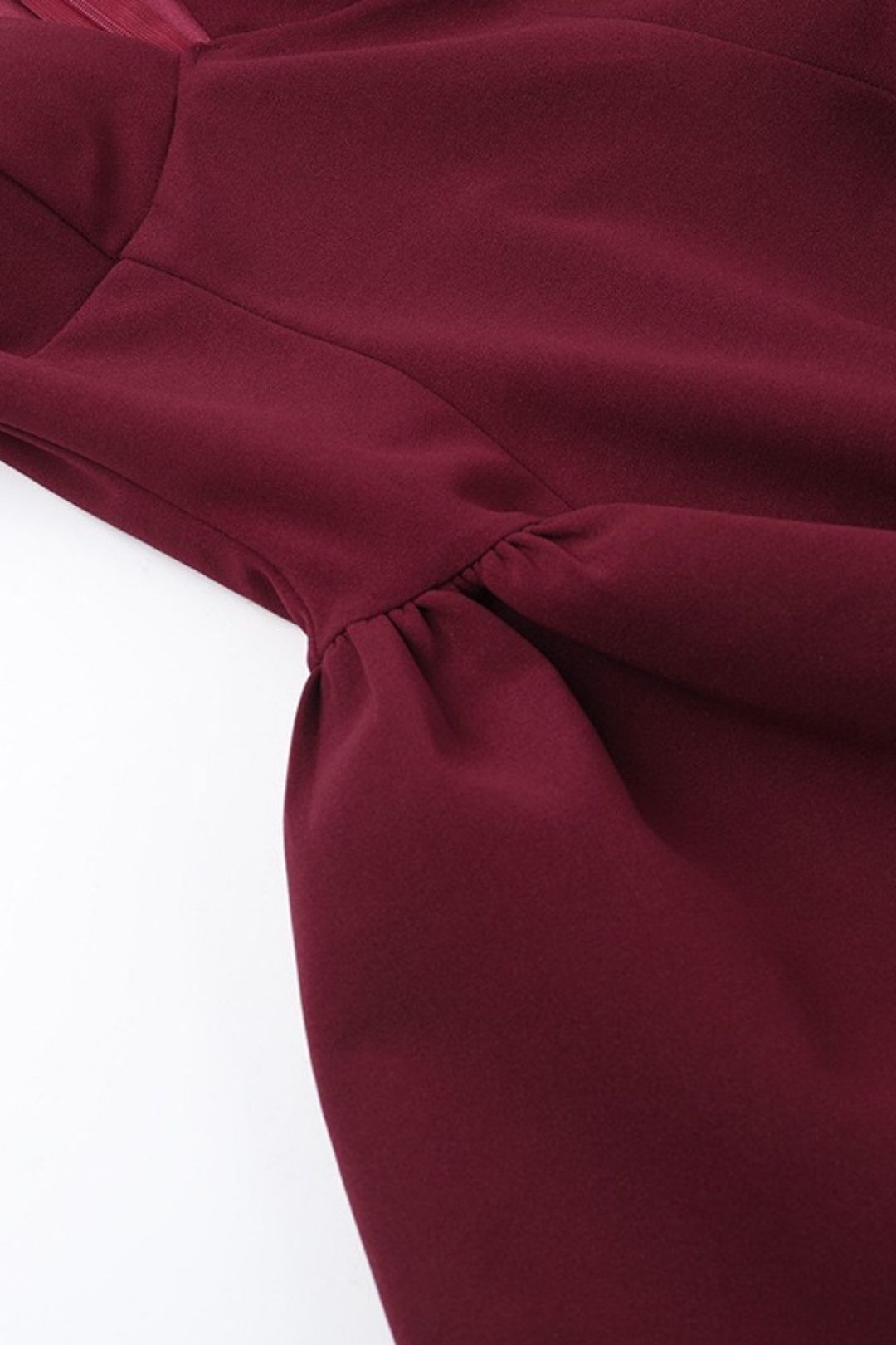 Elegant, Slim-fitting, Bust-enhancing, Waist-cinching A-line Long-sleeved Dress.