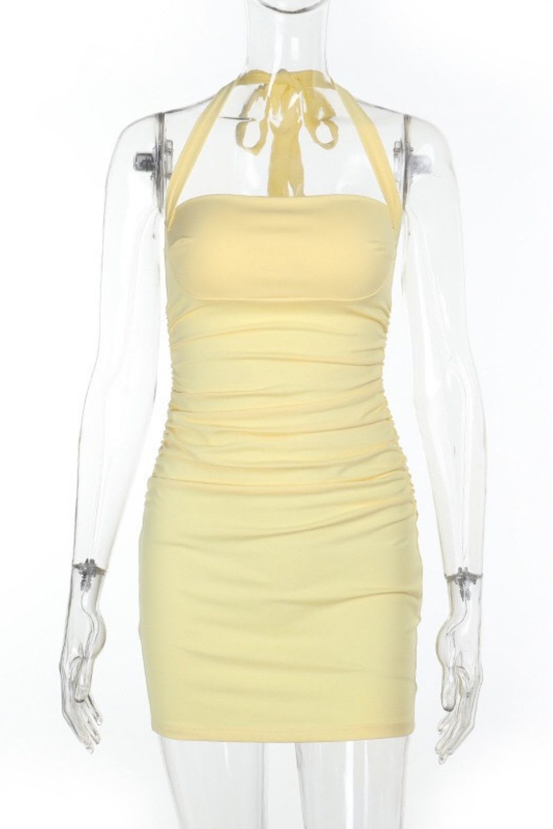 Gathered Slim Fit Bodycon Skirt