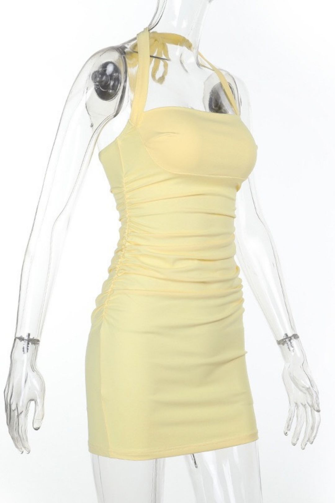 Gathered Slim Fit Bodycon Skirt