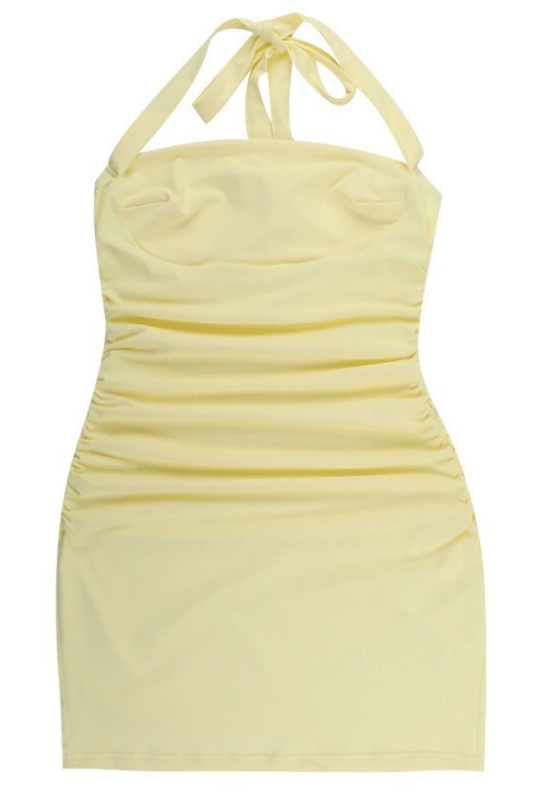 Gathered Slim Fit Bodycon Skirt