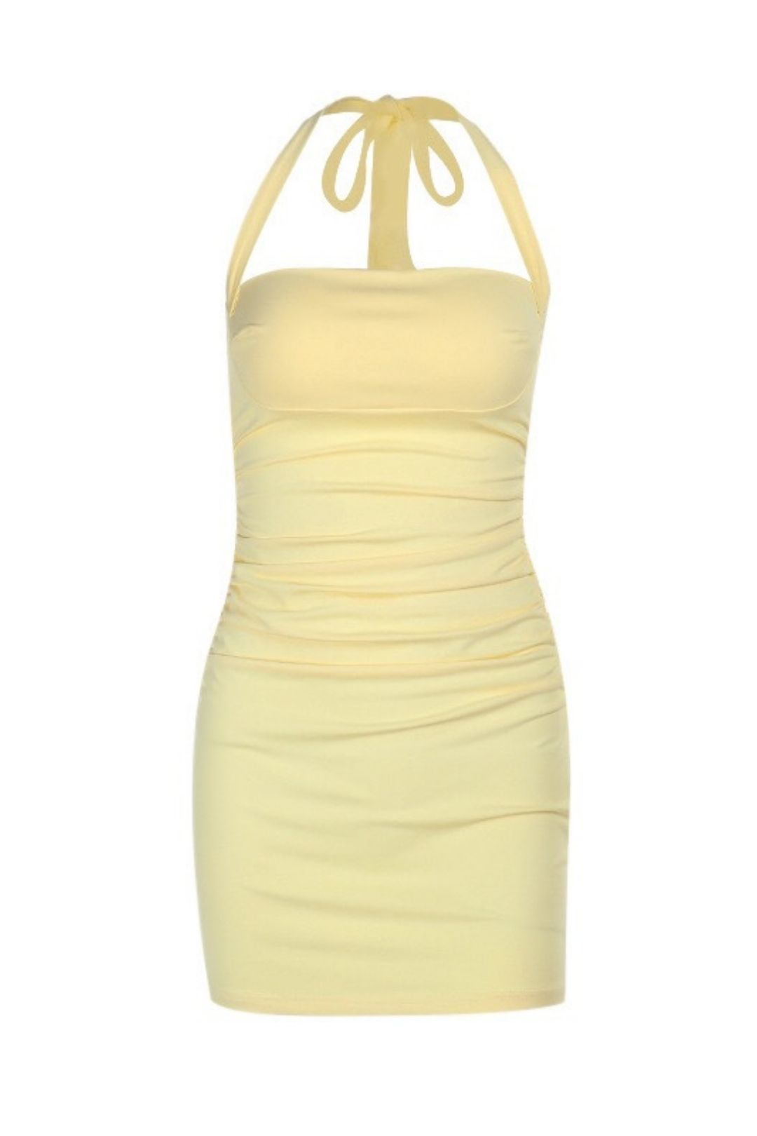 Gathered Slim Fit Bodycon Skirt