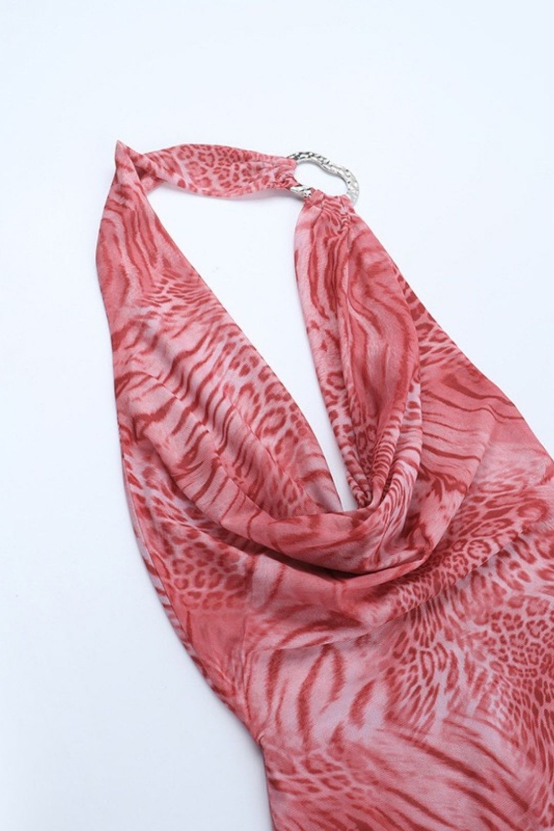 Sexy Print Leopard V-neck Dress