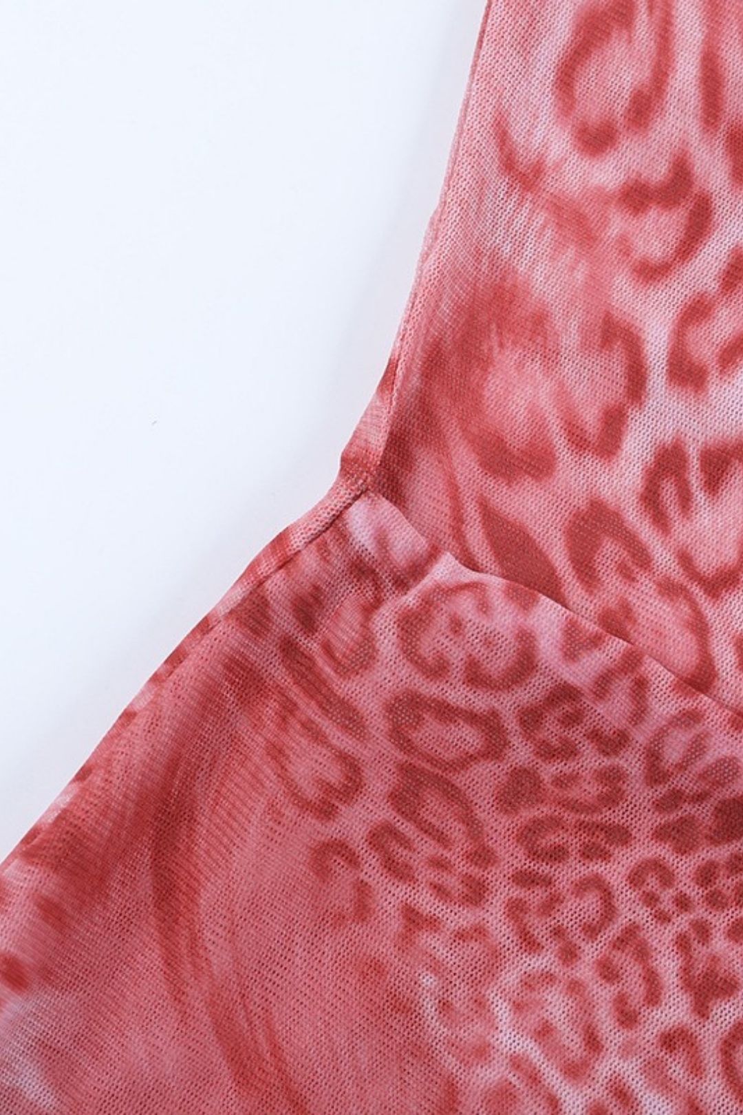 Sexy Print Leopard V-neck Dress