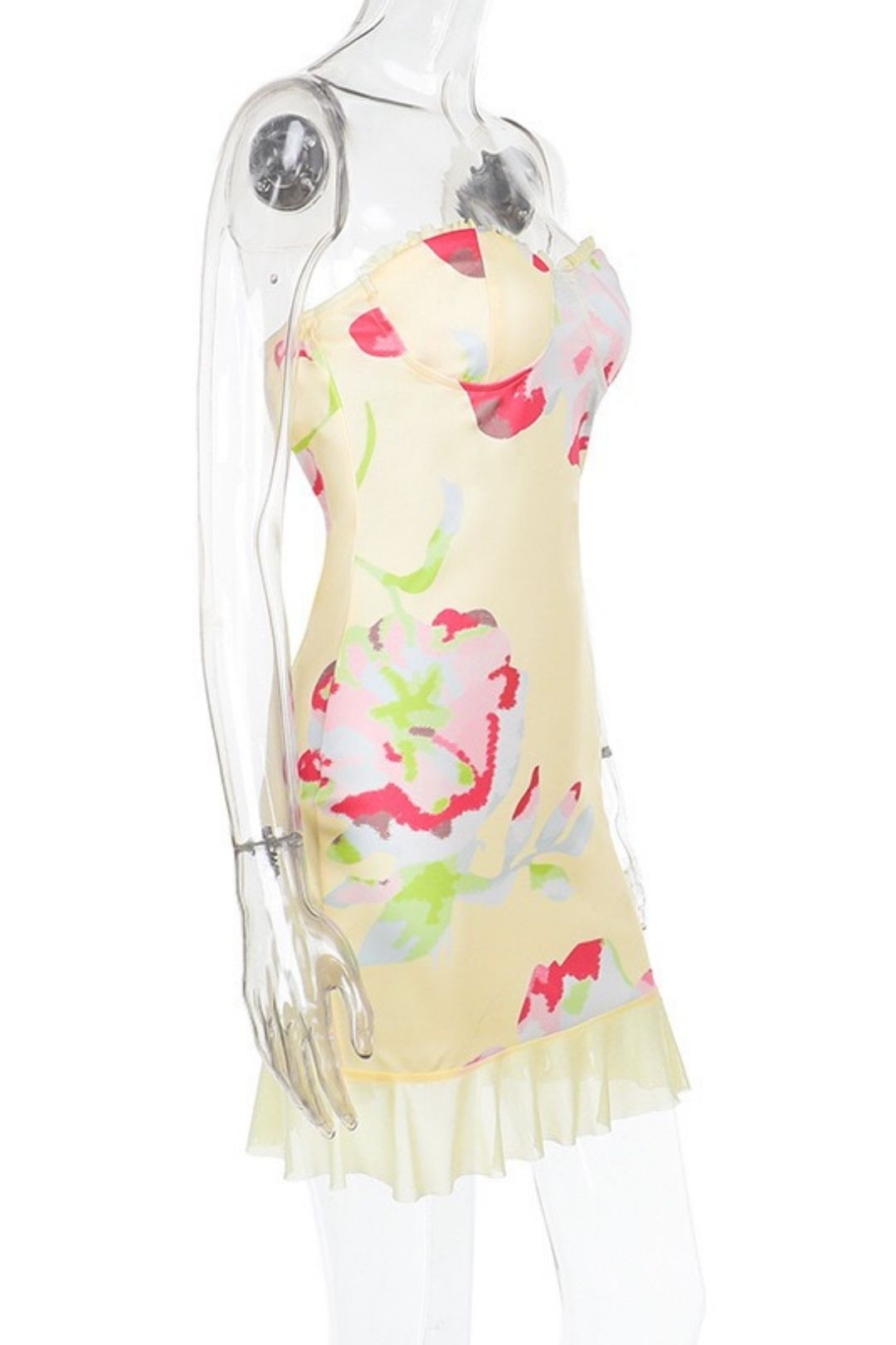 Elegant Casual Versatile Printed Strapless Bodycon Mini Skirt