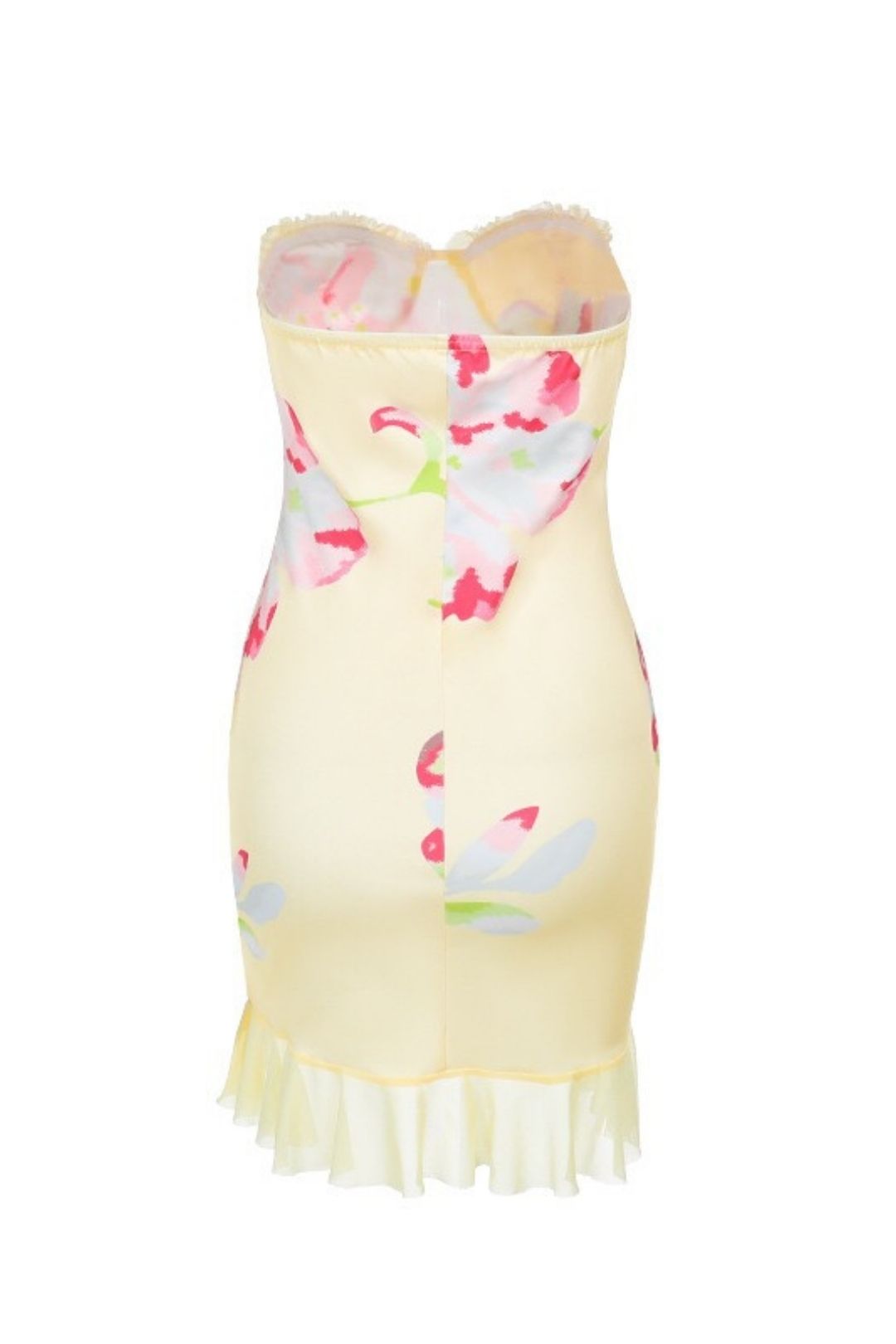 Elegant Casual Versatile Printed Strapless Bodycon Mini Skirt