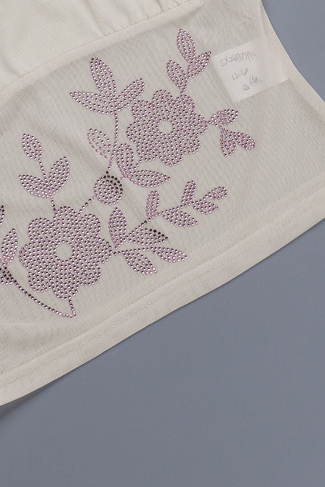 Elegant Casual Slim Fit Rhinestone Camisole Top And Skirt Set