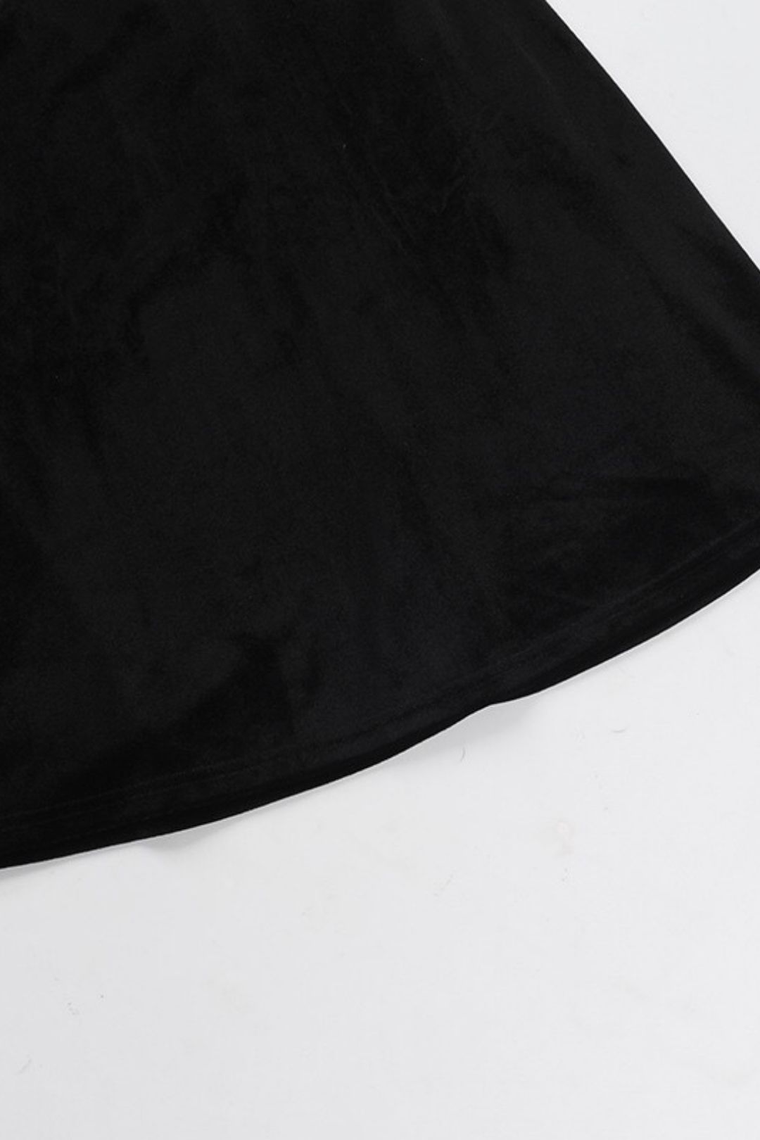 Sexy Velvet Patchwork Waist-cinching Strapless Dress