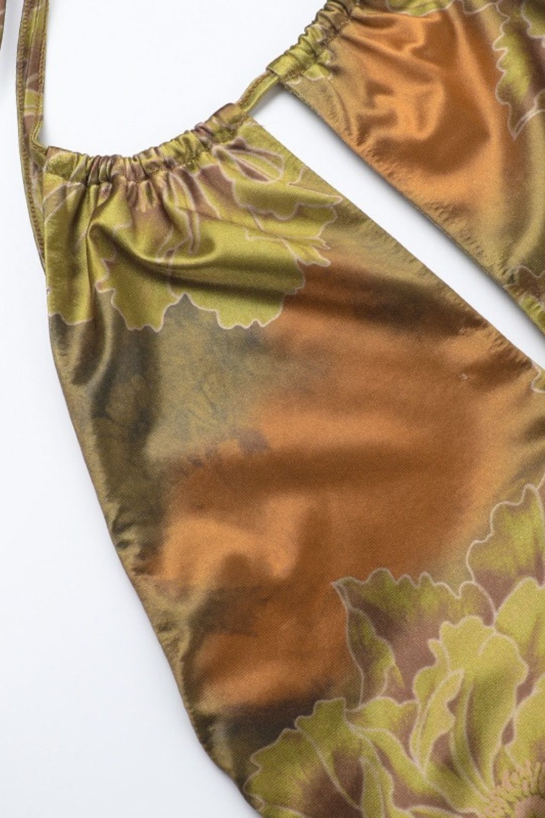 Sexy Backless Floral Print Halter Neck Dress