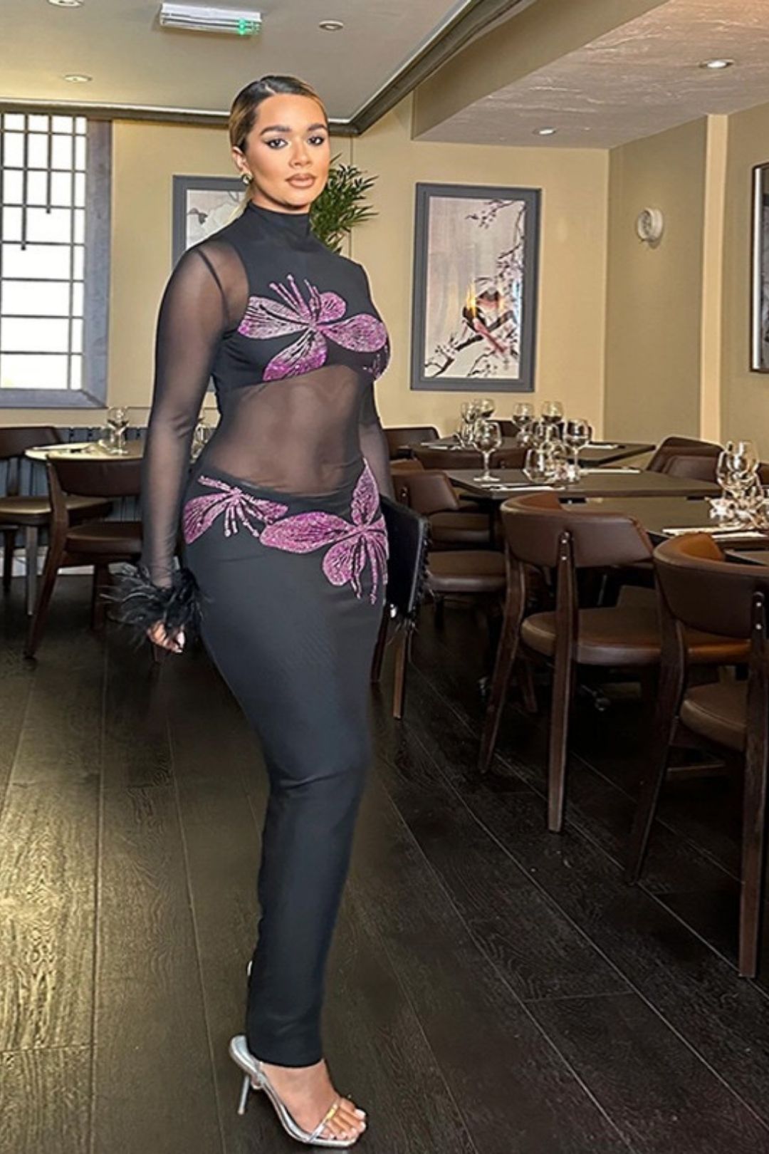 Sexy See-through Bodycon Long Skirt