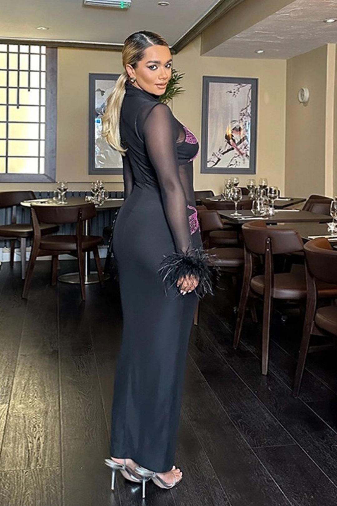 Sexy See-through Bodycon Long Skirt