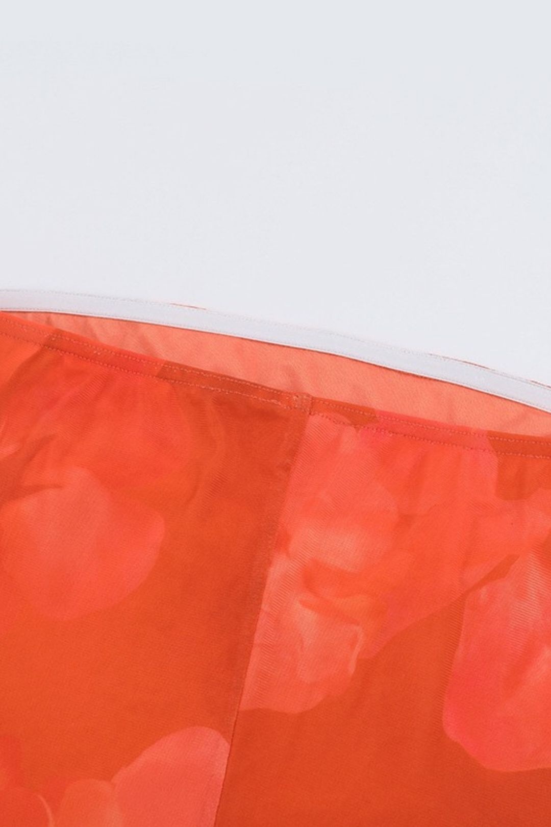 Sexy Strapless Ribbon Mesh Print Long Dress