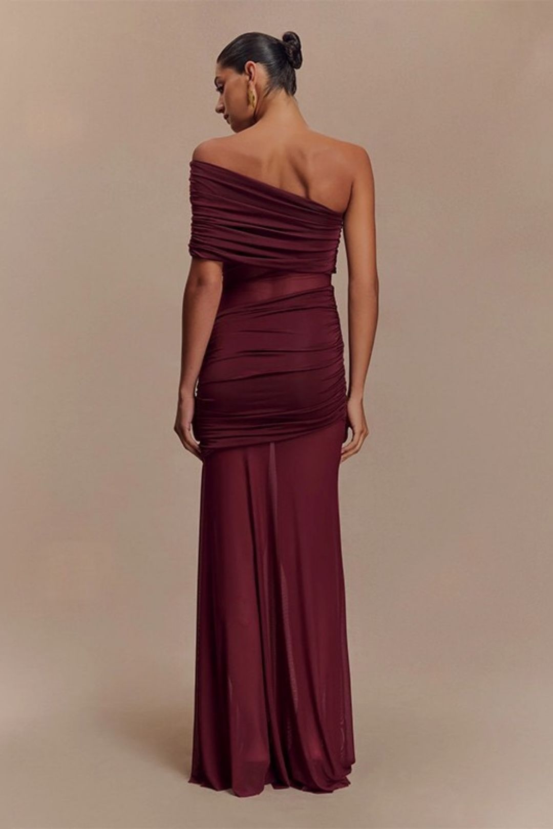 Sexy Long Patchwork Strapless Dress
