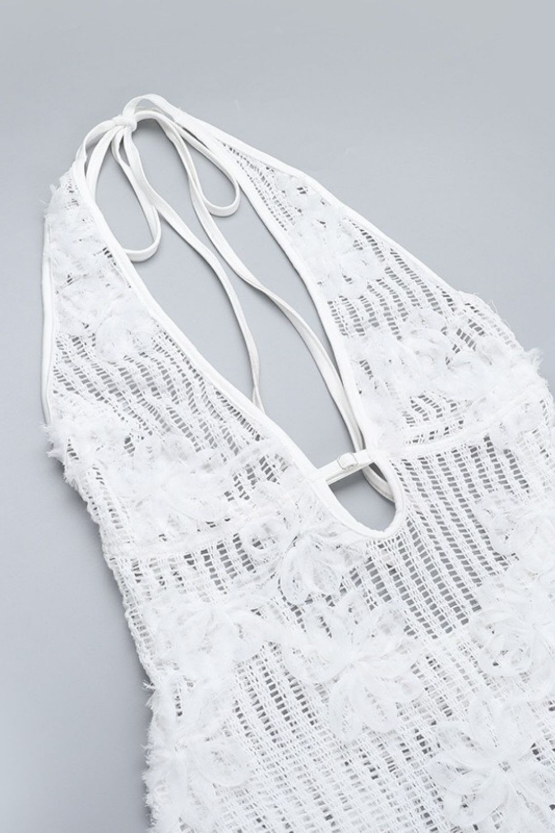 Tube Top Jacquard Material Halterneck Seaside Dress