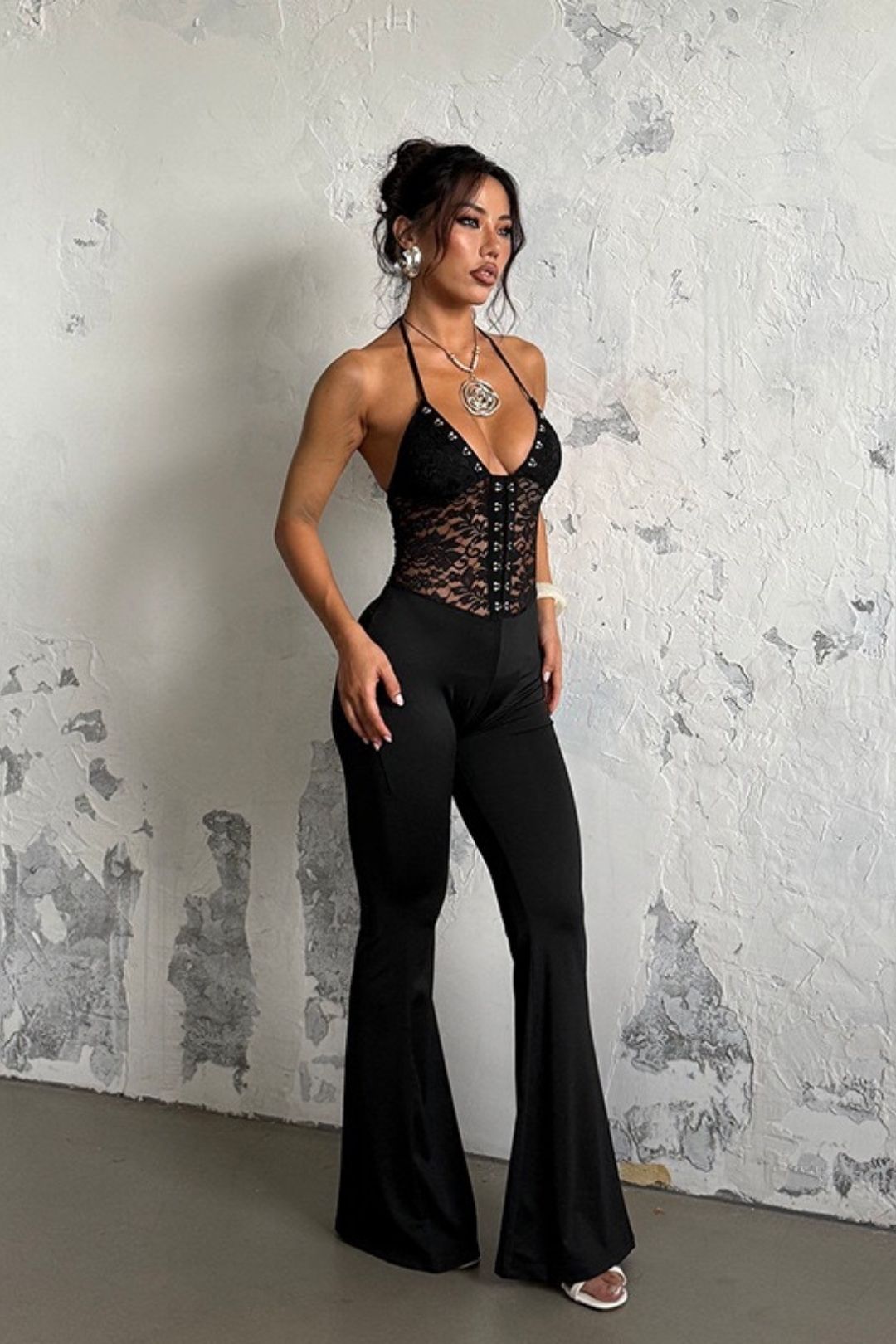 Sexy Lace Slim Suspender Jumpsuit