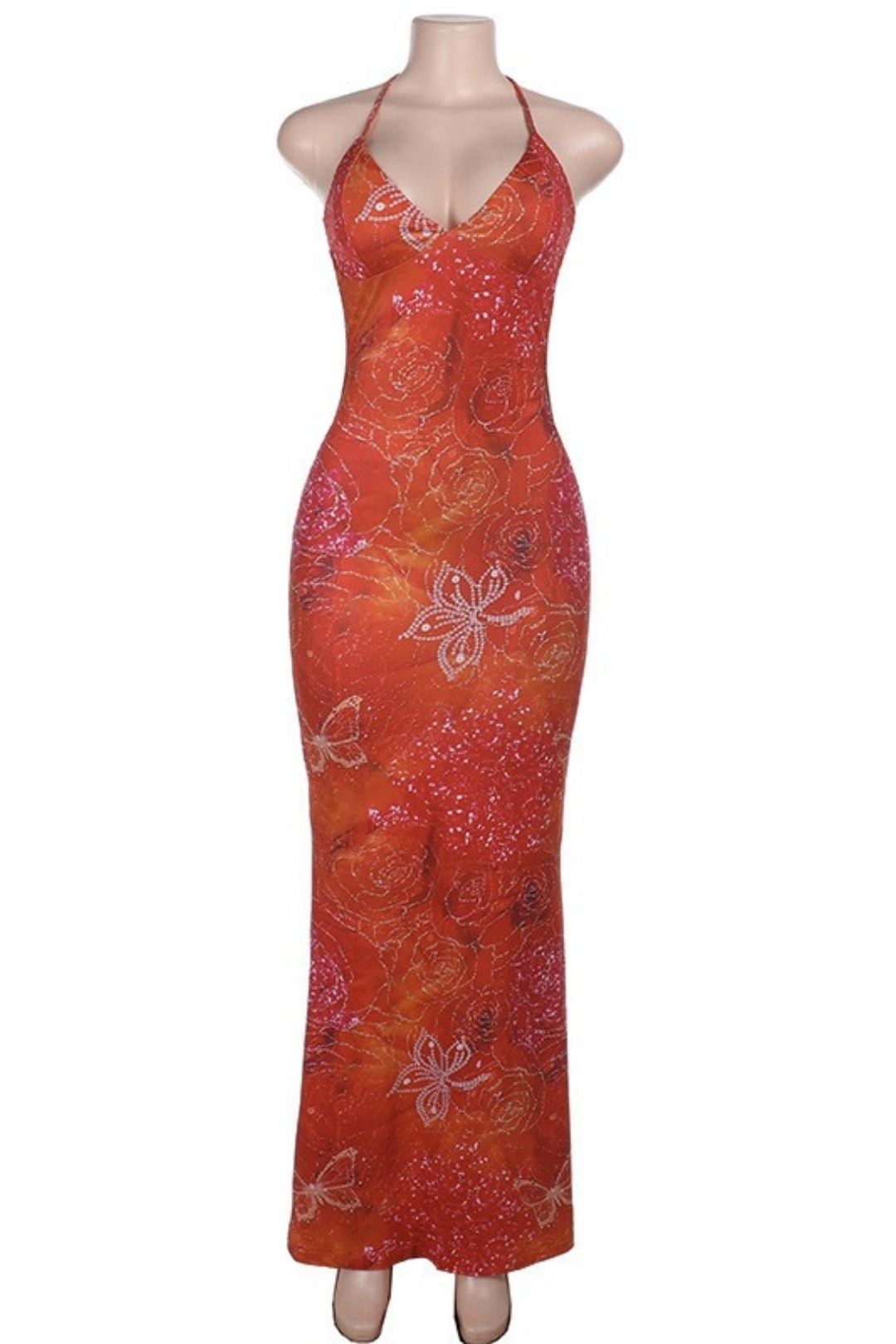 Sexy Printed Holiday Dress