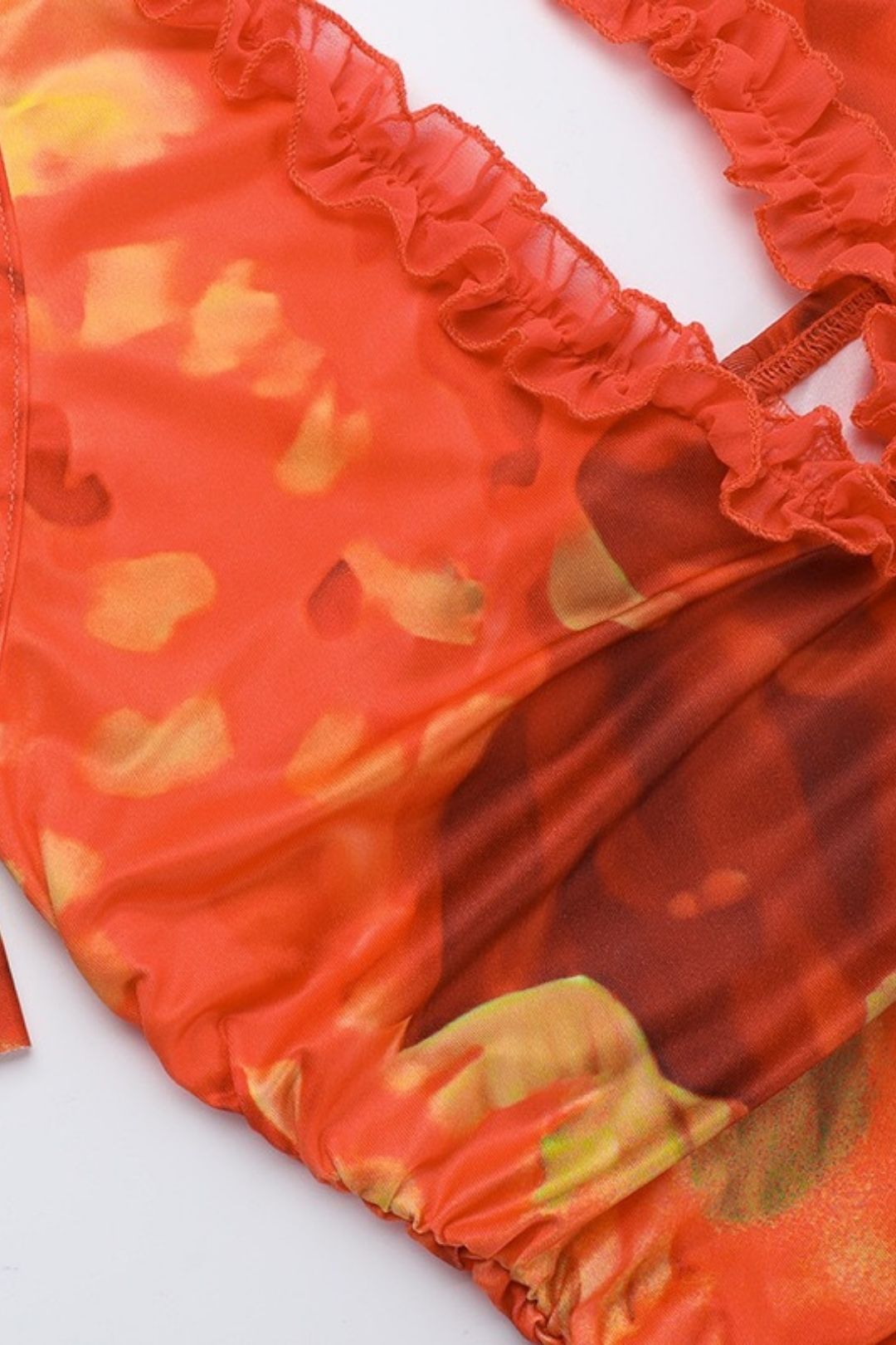 Sexy Slim Printed Printed Slit Holiday Dress