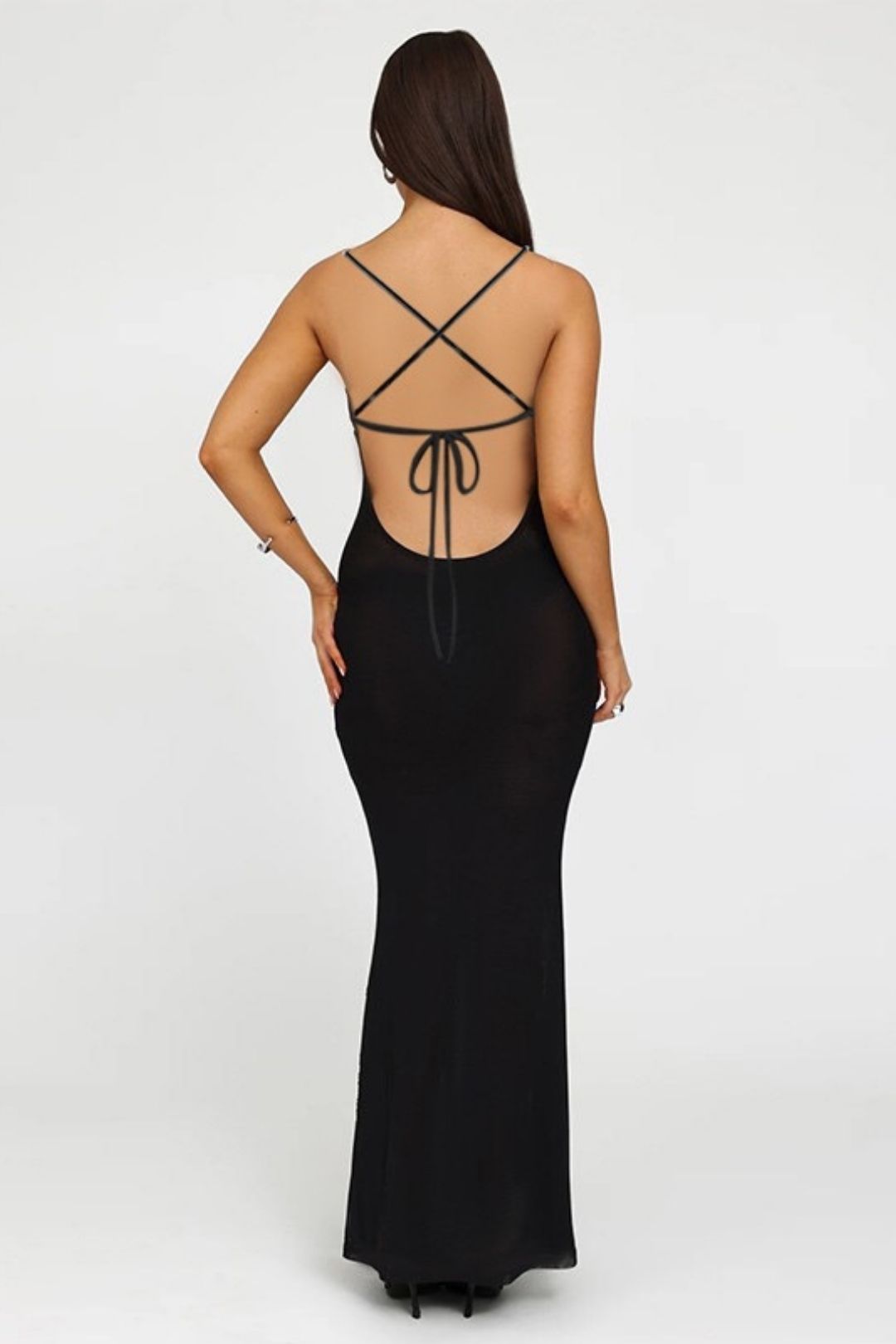 Sexy Long Skirt, Ladylike Temperament, Elegant Slim Fit, Hot Diamond Suspender Dress