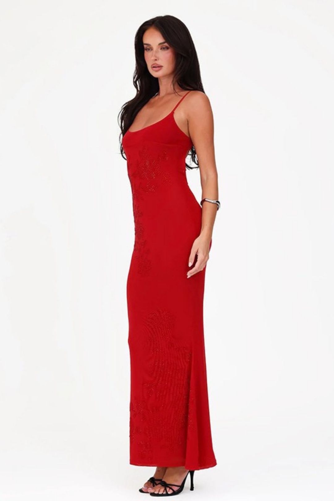 Sexy Long Skirt, Ladylike Temperament, Elegant Slim Fit, Hot Diamond Suspender Dress