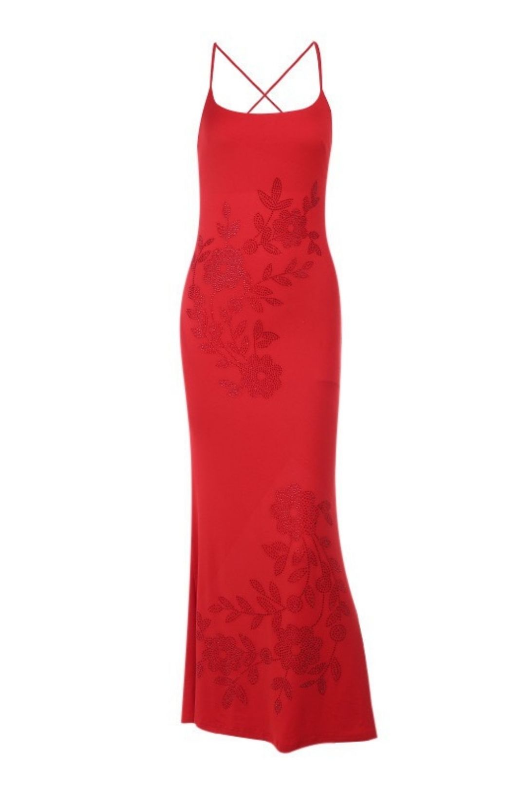 Sexy Long Skirt, Ladylike Temperament, Elegant Slim Fit, Hot Diamond Suspender Dress