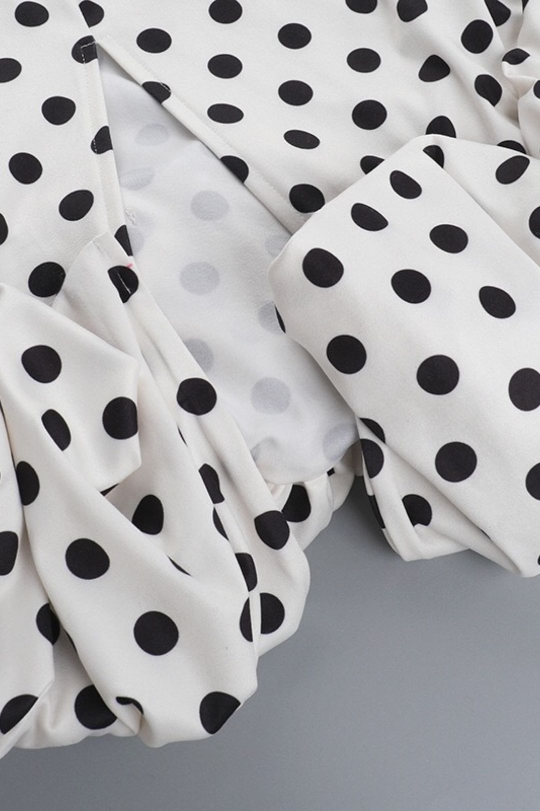 Polka Dot Slim Fit Pleated Skirt, Spaghetti Strap Dress