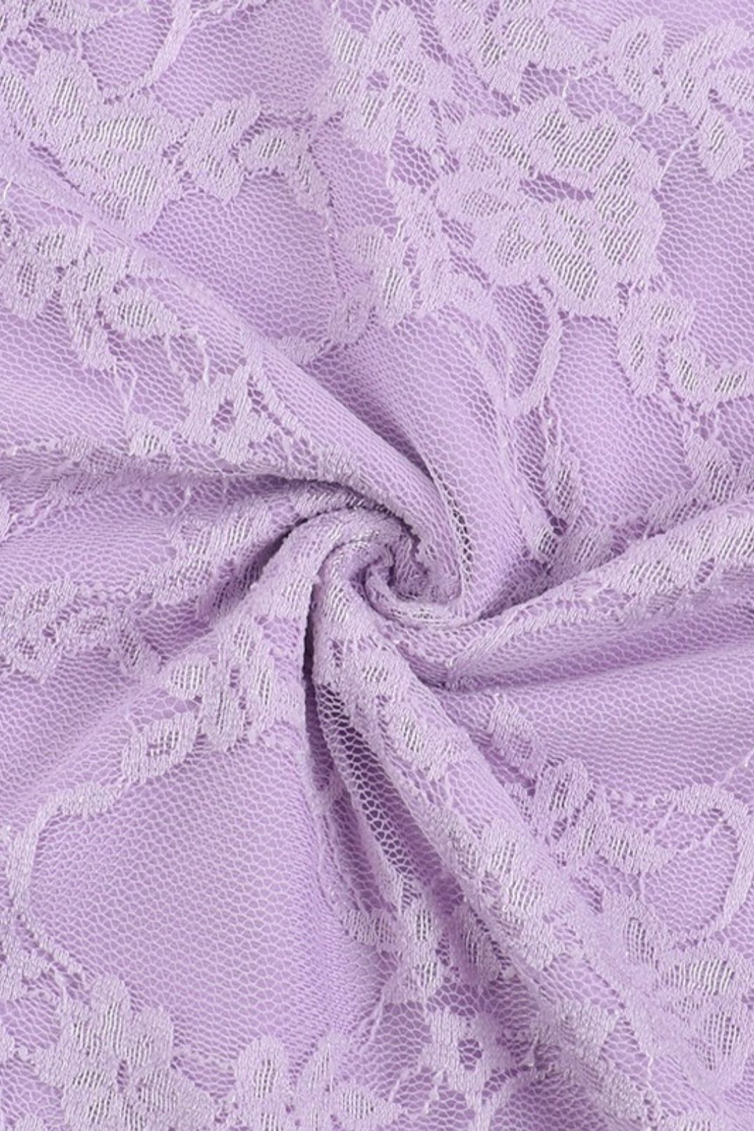 Spaghetti Strap Lace Patchwork Sexy Slit Dress