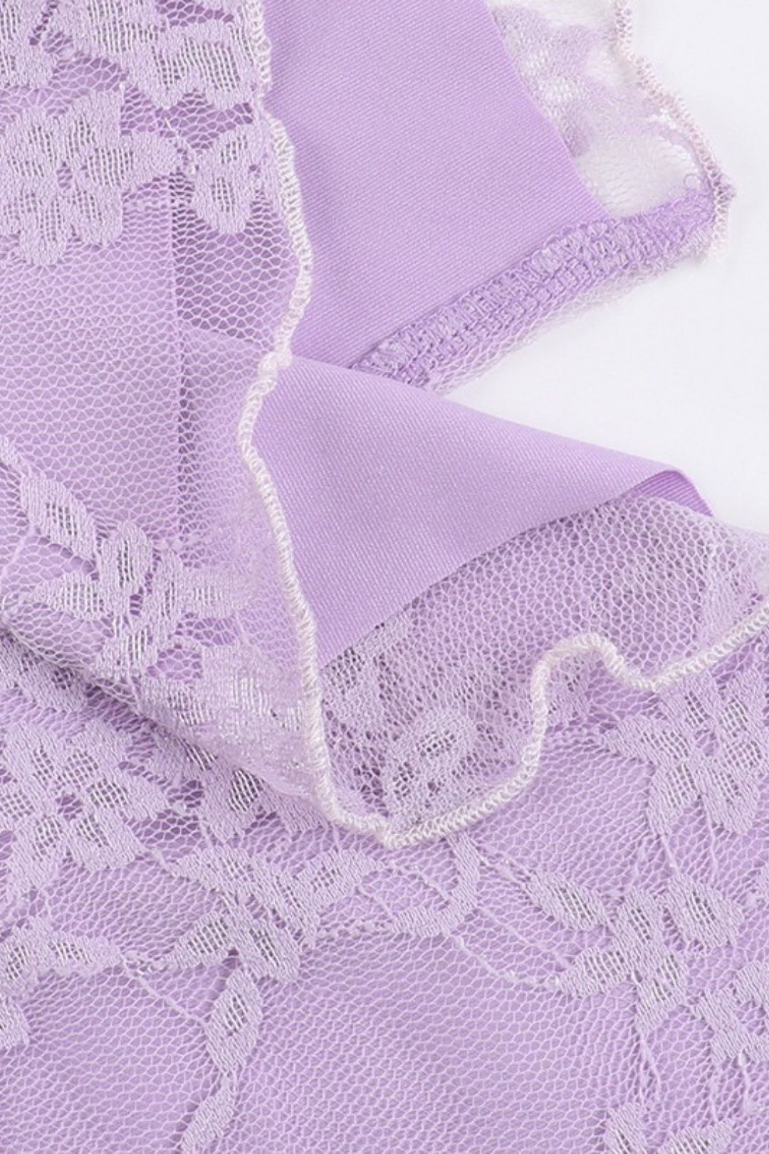 Spaghetti Strap Lace Patchwork Sexy Slit Dress