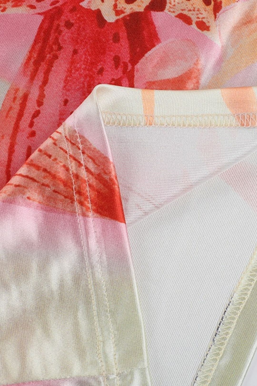 Sexy Vacation Style Printed Backless Hot Girl Bodycon Dress