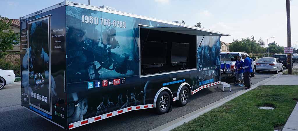 game truck with laser tag