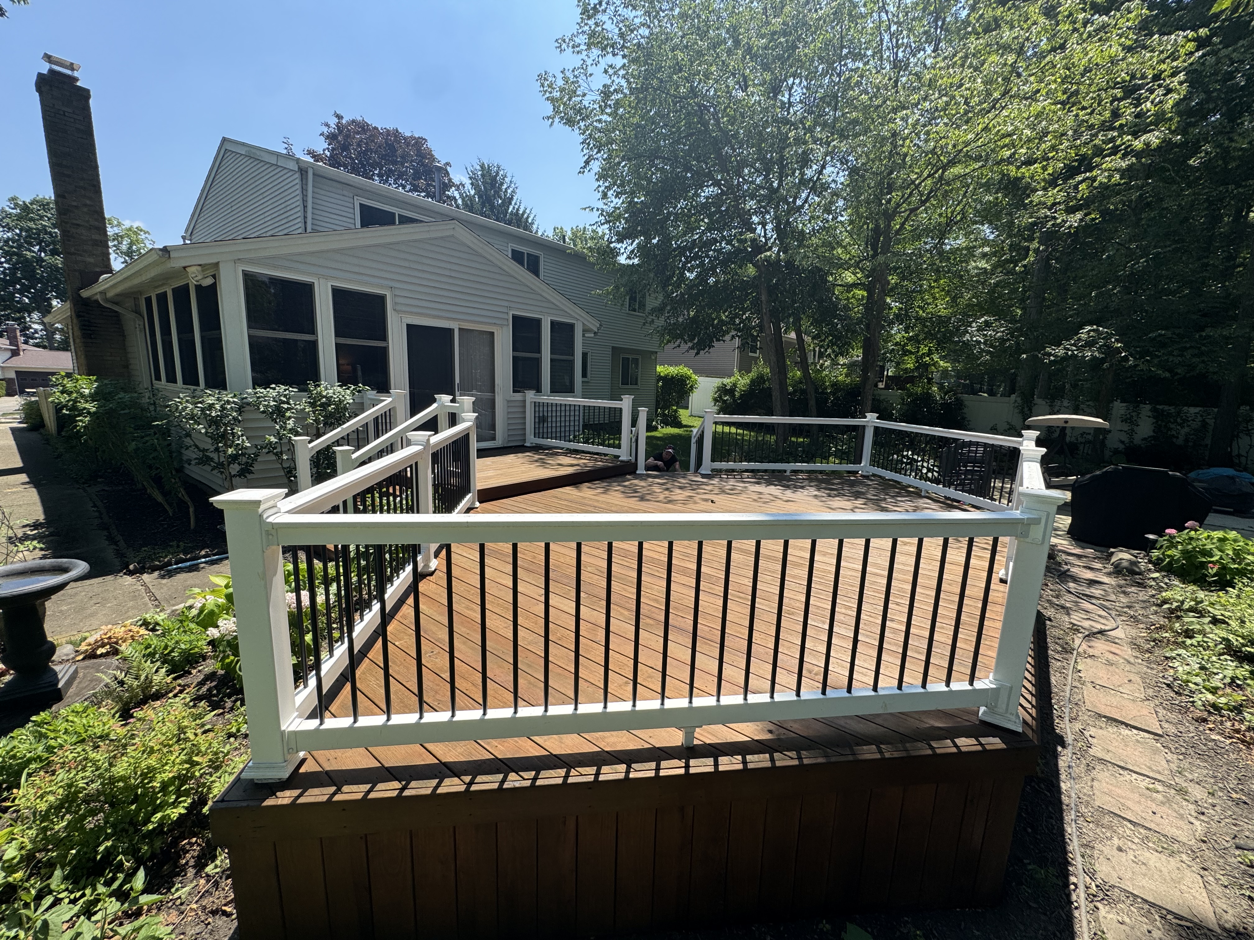 Completed Deck Stain