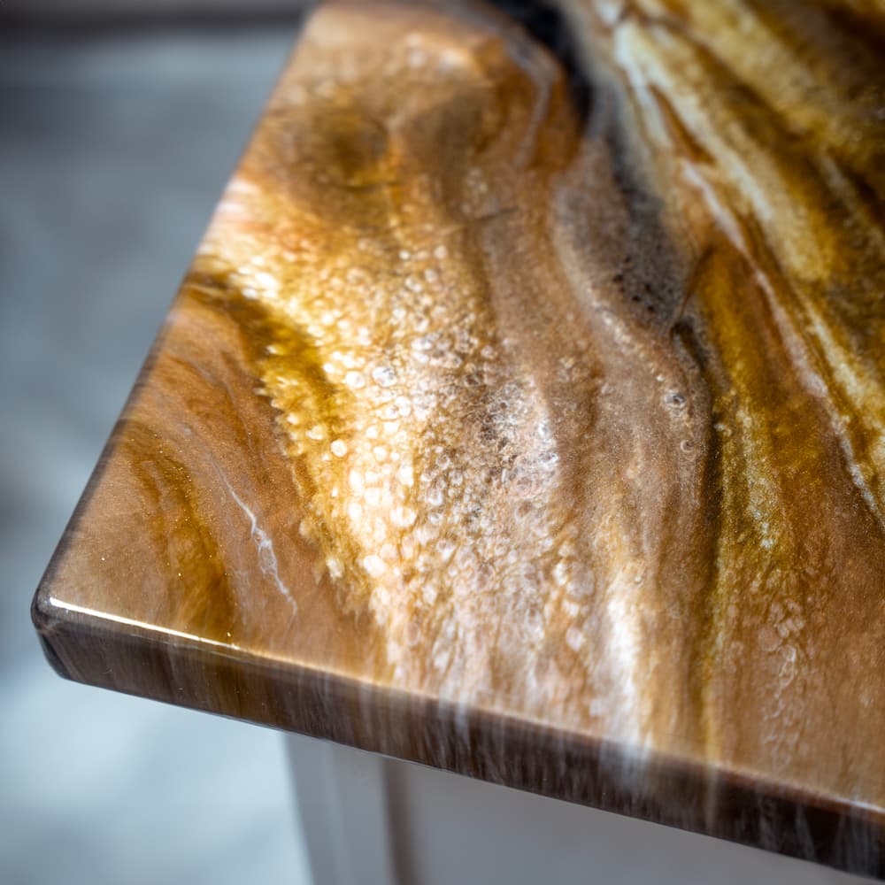 Epoxy Countertop - Carrara Marble Finish