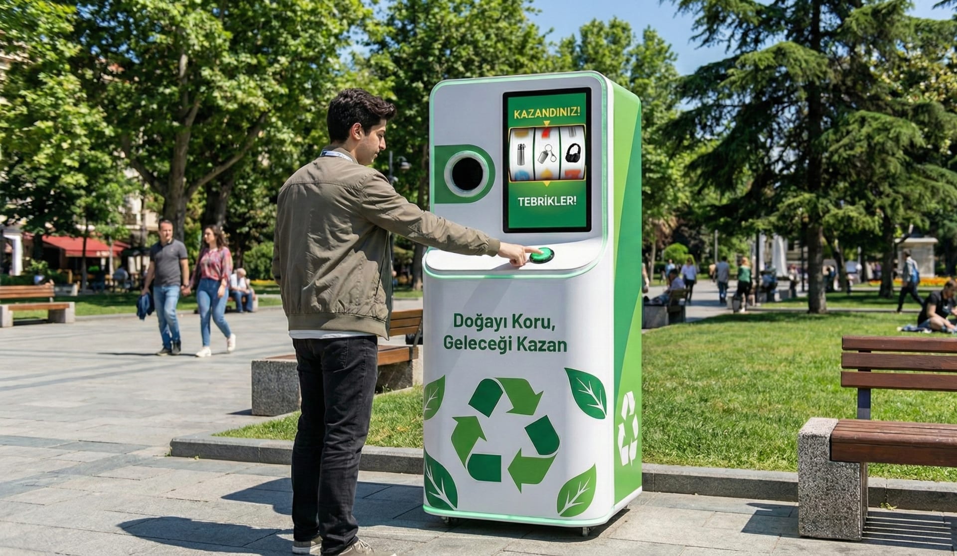 Etkinlikler için İnteraktif RECYCLE & WIN Deneyimi ve Dijital Hatıralar | MetasoftCo