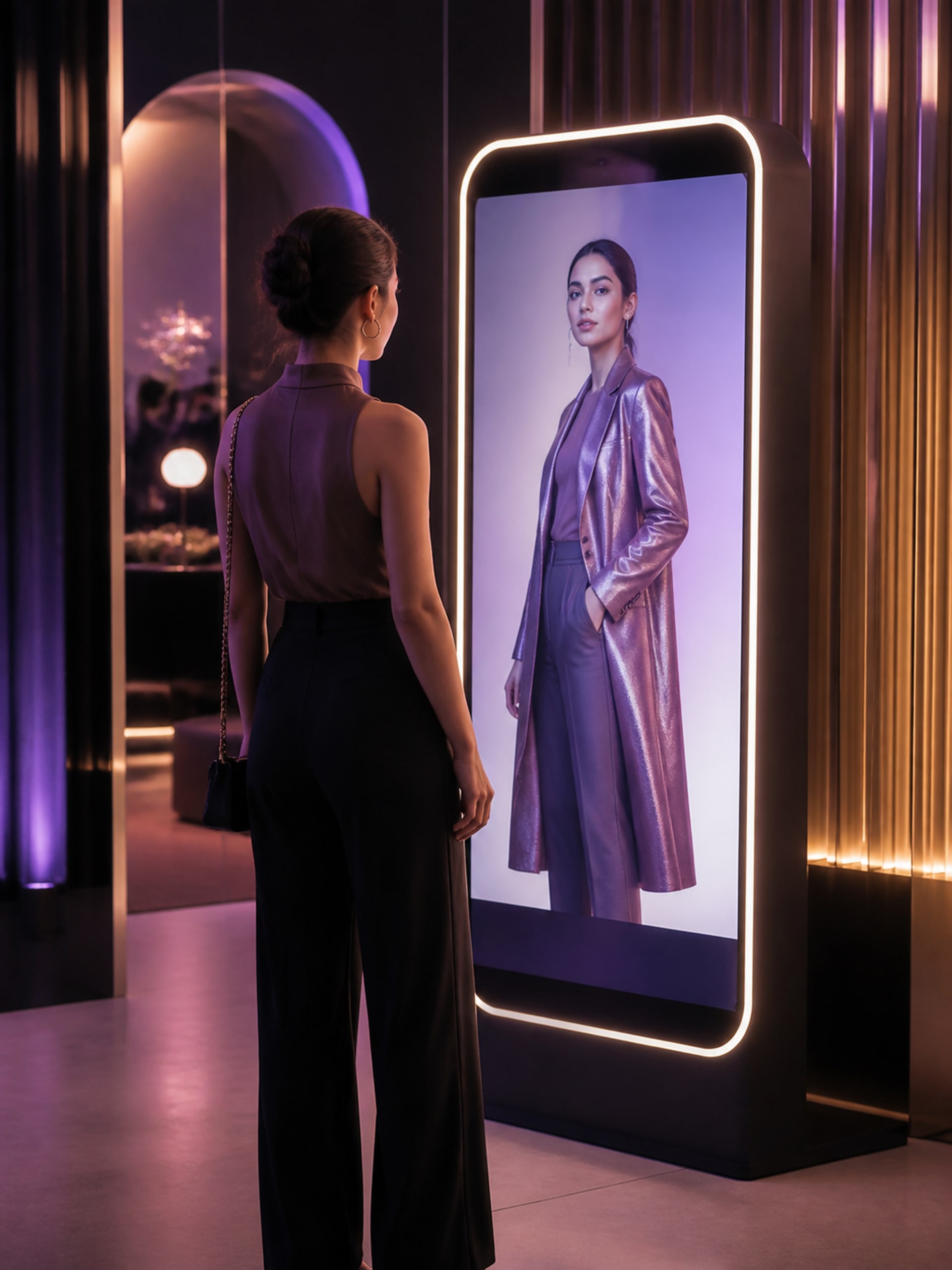 AI FASHION MIRROR - Etkinlikler için İnteraktif Akıllı Ayna Deneyimi | MetasoftCo