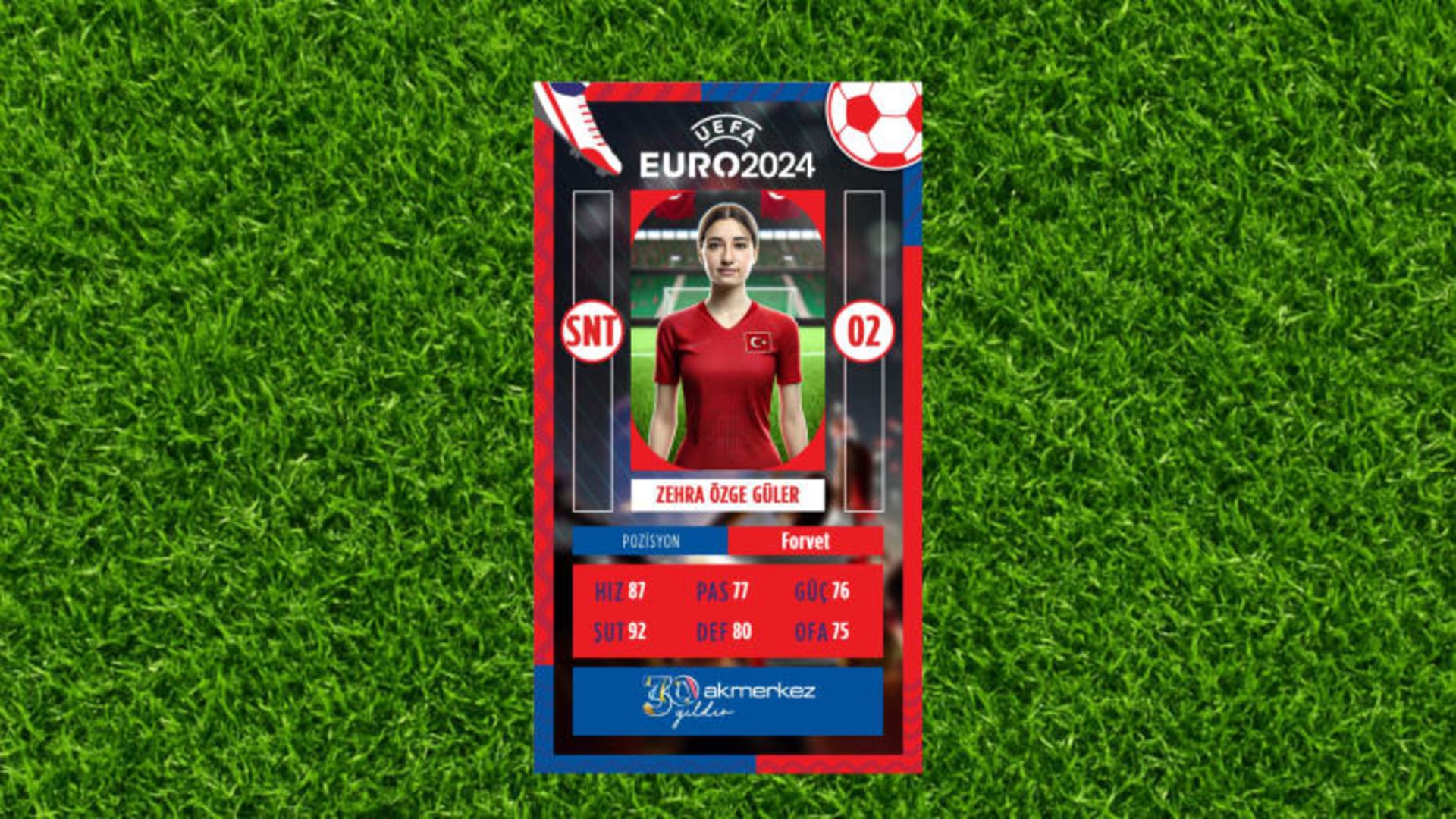 Akmerkez × AI Football Card