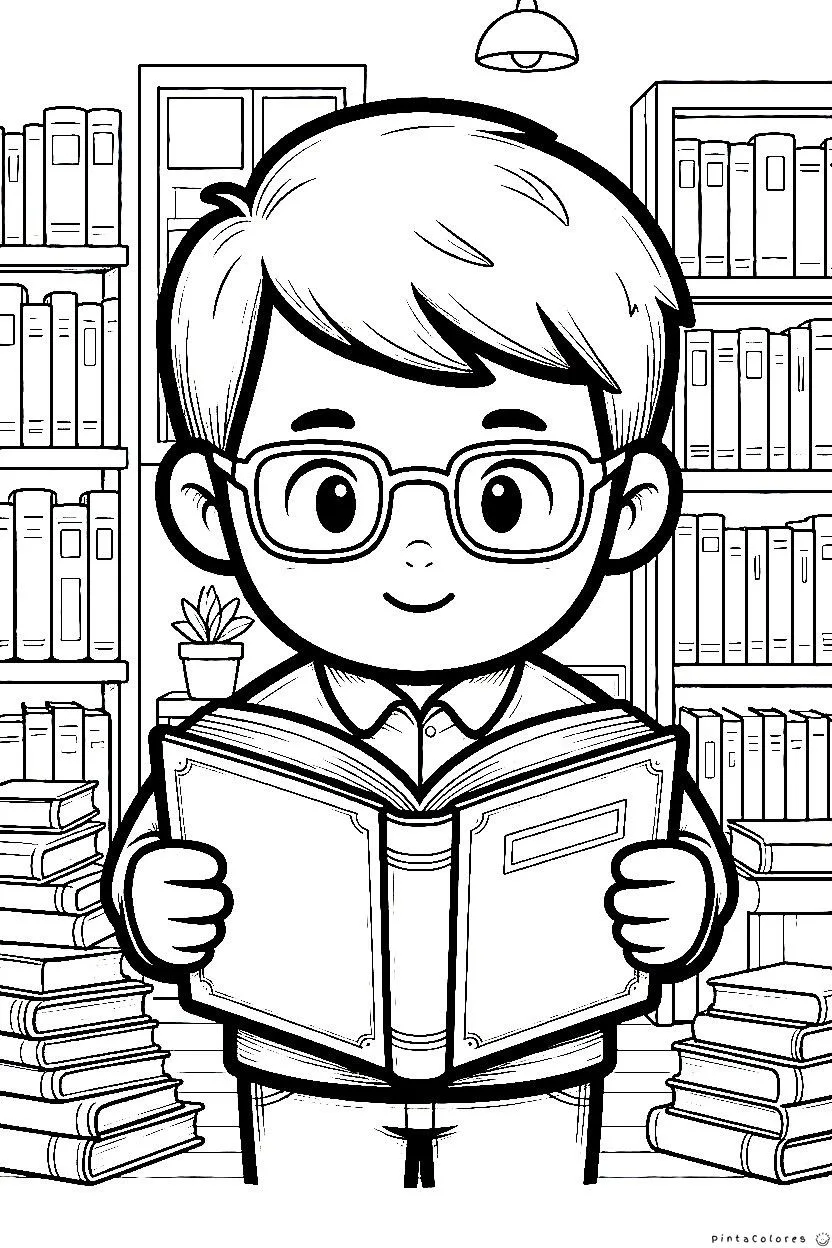 Maestro leyendo un libro en el aula