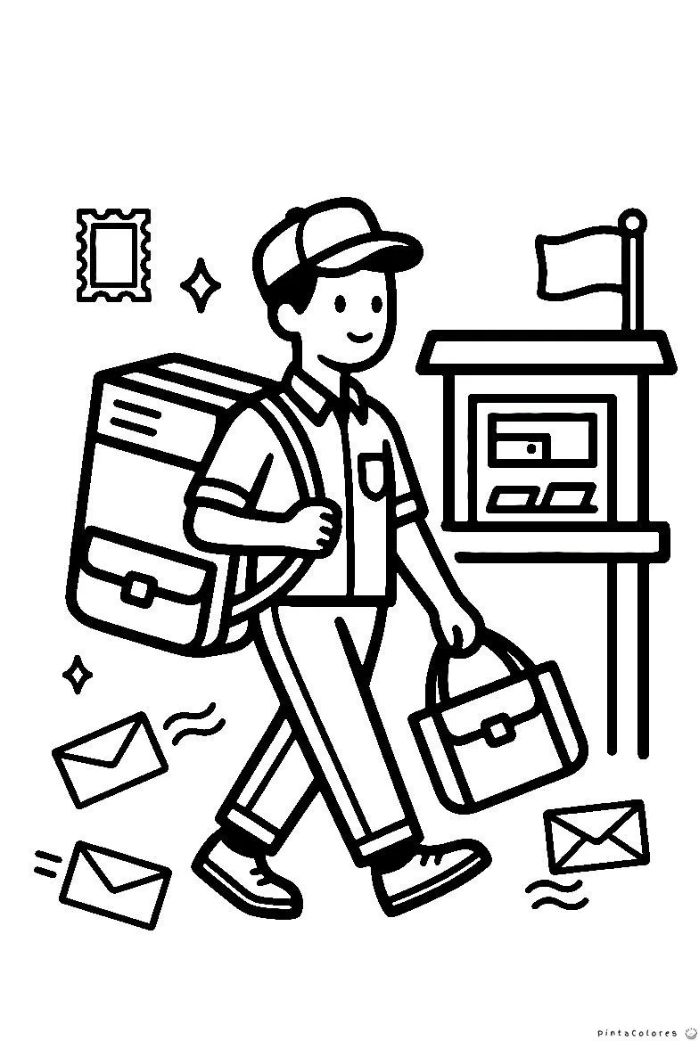 Mensajero entregando un paquete