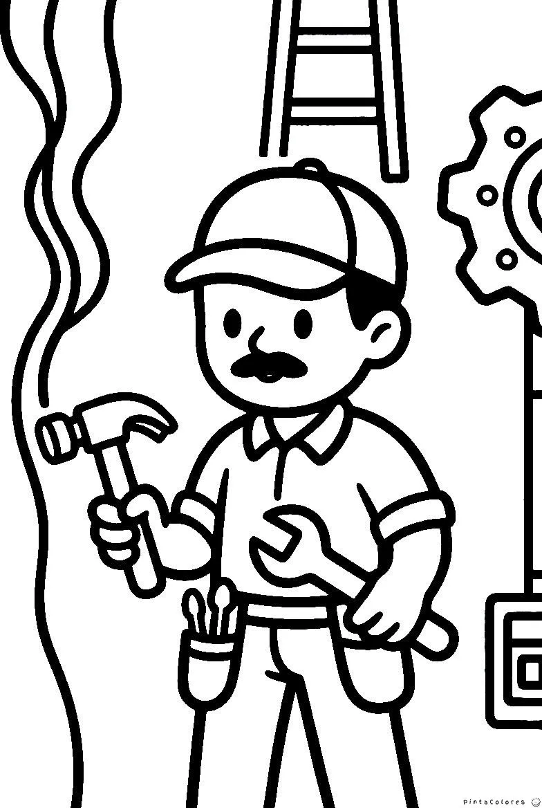 Técnico usando herramientas para reparar