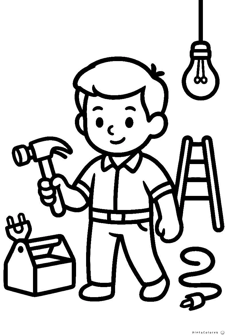 Trabajador con herramientas de mantenimiento