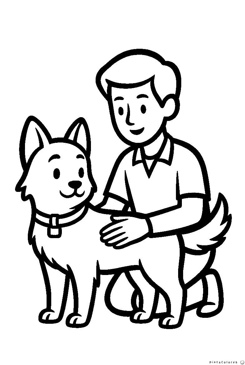 Veterinario atendiendo una mascota